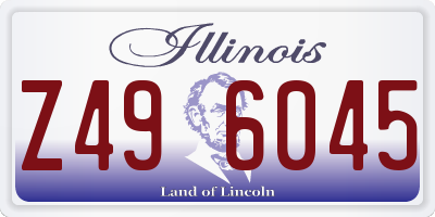 IL license plate Z496045