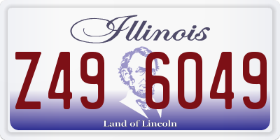 IL license plate Z496049