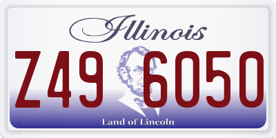 IL license plate Z496050
