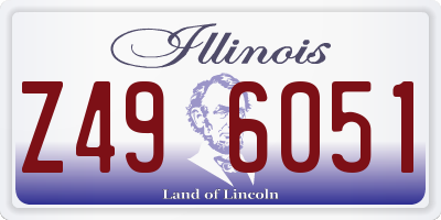 IL license plate Z496051