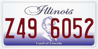 IL license plate Z496052