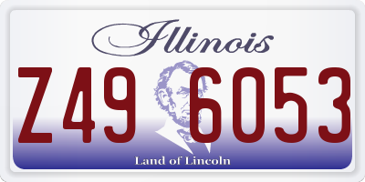 IL license plate Z496053