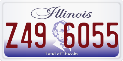 IL license plate Z496055