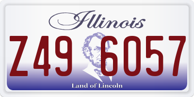 IL license plate Z496057