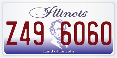 IL license plate Z496060