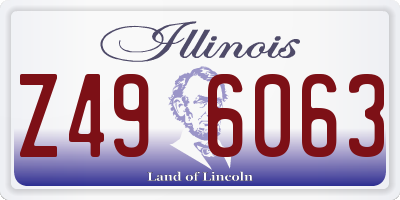IL license plate Z496063