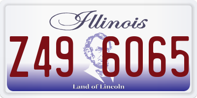 IL license plate Z496065