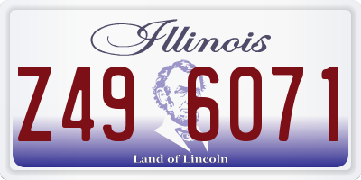 IL license plate Z496071