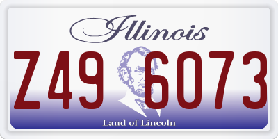 IL license plate Z496073