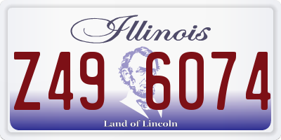 IL license plate Z496074