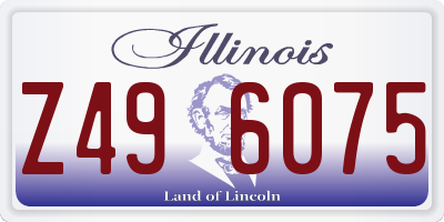 IL license plate Z496075