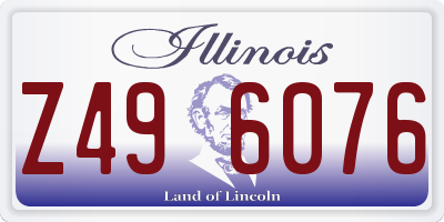 IL license plate Z496076