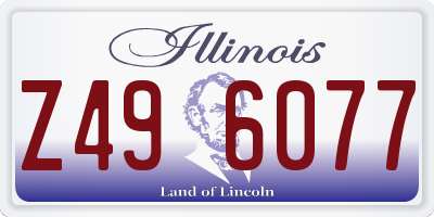 IL license plate Z496077