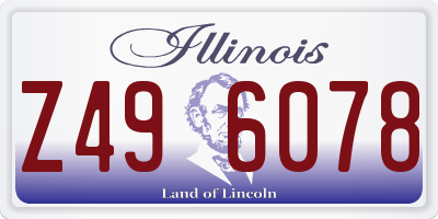 IL license plate Z496078