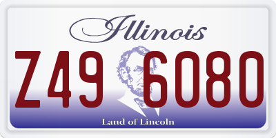 IL license plate Z496080