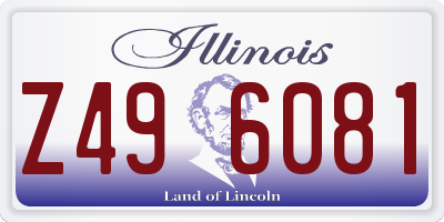 IL license plate Z496081