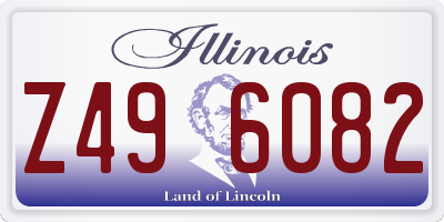 IL license plate Z496082