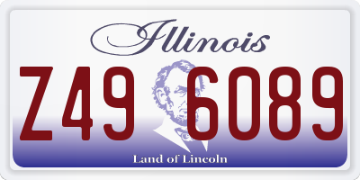 IL license plate Z496089
