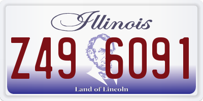 IL license plate Z496091
