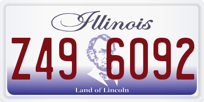 IL license plate Z496092