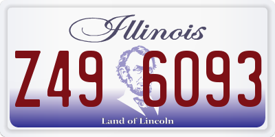 IL license plate Z496093