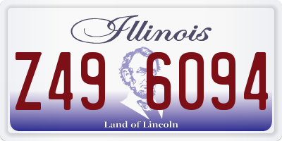 IL license plate Z496094