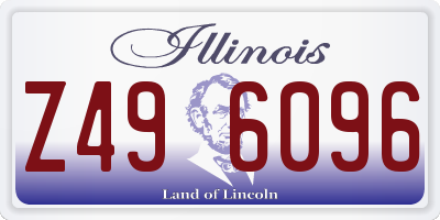 IL license plate Z496096