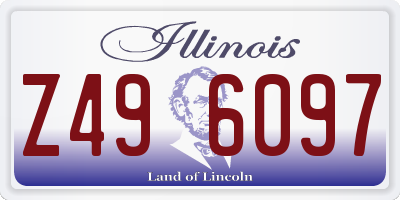 IL license plate Z496097