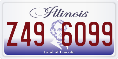 IL license plate Z496099