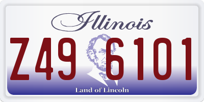 IL license plate Z496101
