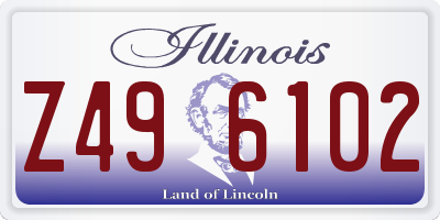 IL license plate Z496102
