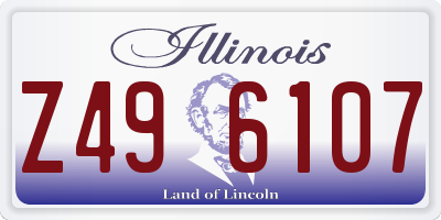 IL license plate Z496107