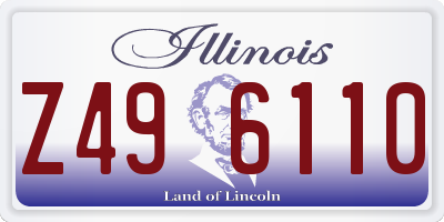 IL license plate Z496110