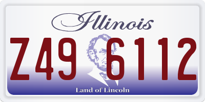 IL license plate Z496112