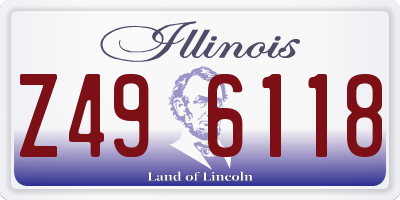 IL license plate Z496118