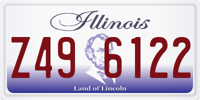 IL license plate Z496122