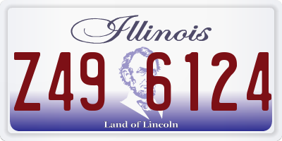 IL license plate Z496124