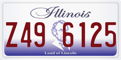 IL license plate Z496125