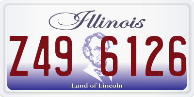 IL license plate Z496126