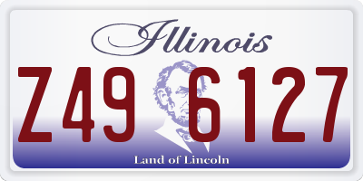 IL license plate Z496127