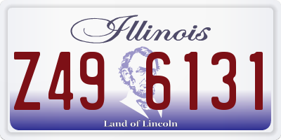 IL license plate Z496131