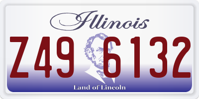 IL license plate Z496132