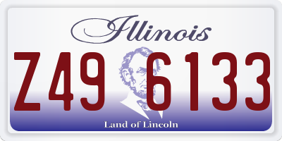 IL license plate Z496133
