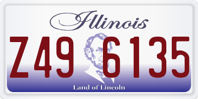 IL license plate Z496135