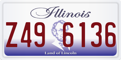 IL license plate Z496136