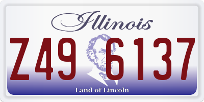 IL license plate Z496137