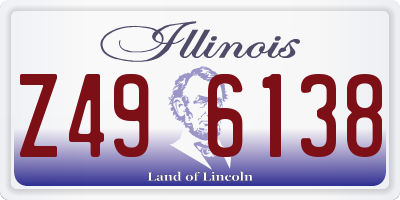 IL license plate Z496138