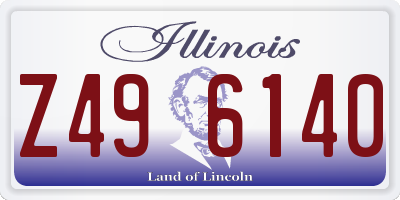 IL license plate Z496140