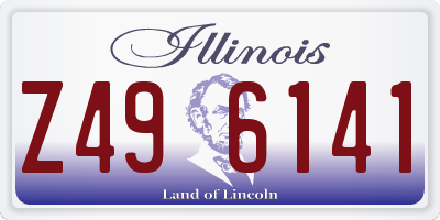 IL license plate Z496141