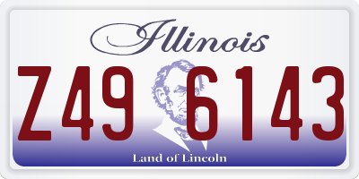 IL license plate Z496143